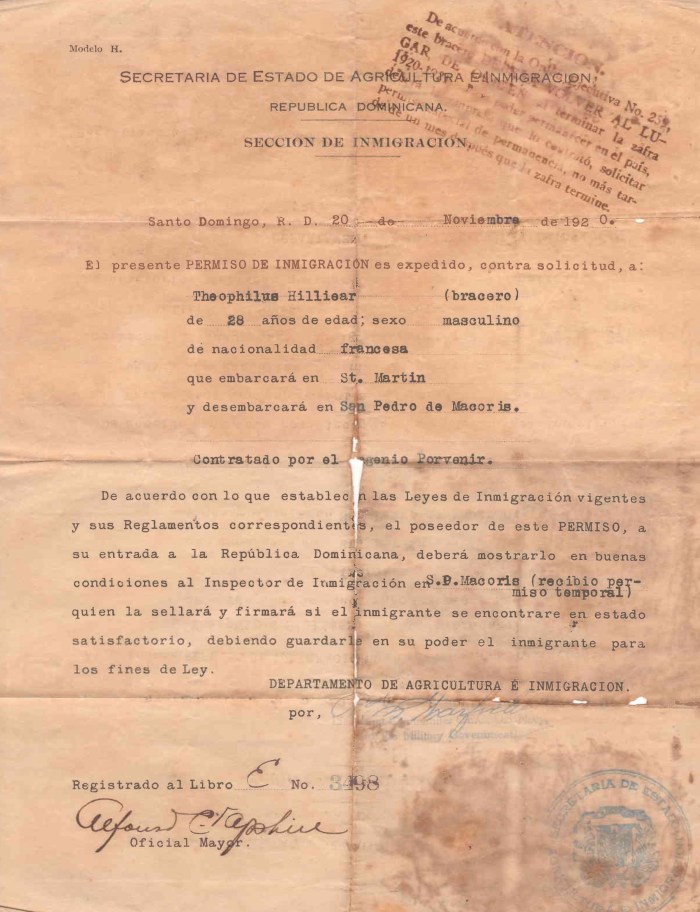 HILAIRE SDQ immigration