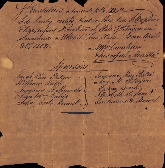 PETERSEN Eliza BPT 1807 Statia