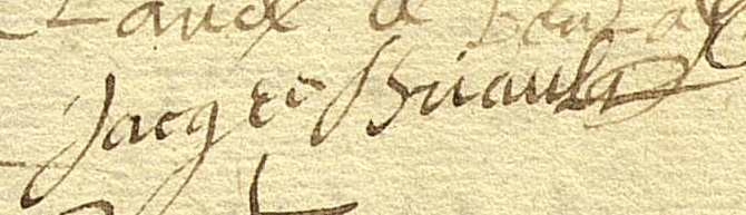 BRIAULT Jacques signature 1627