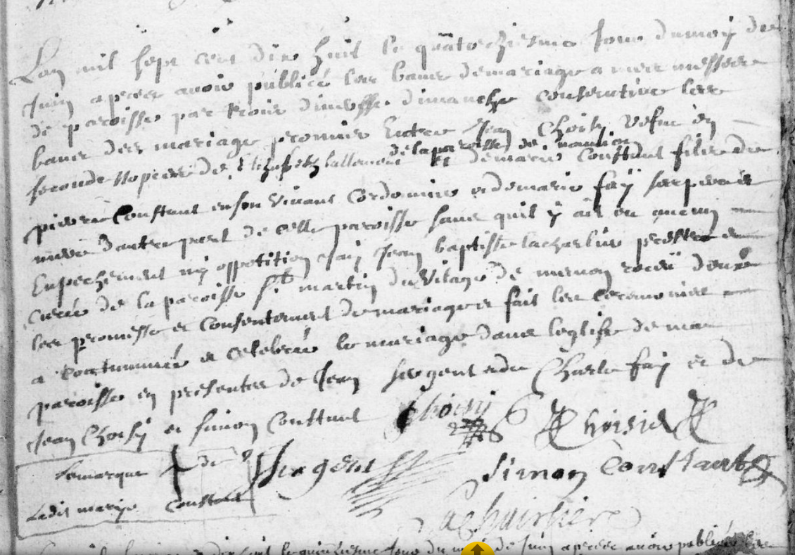 M CHOISY Jean CONSTANT Marie 1718 MESMONT