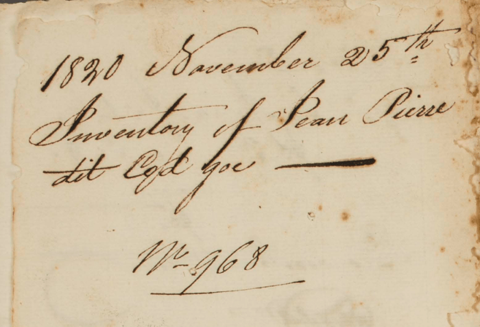 Scène de misère ordinaire à Saint-Barthelemy en 1820