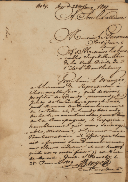 Préparations pour le recensement de&nbsp;1819