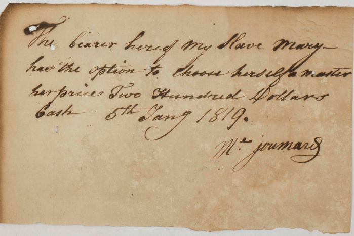 La note de Madame&nbsp;JOUMARD