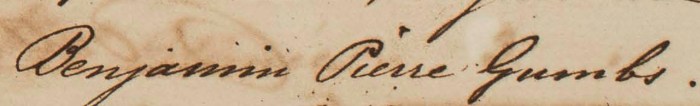 Benjamin Pierre GUMBS