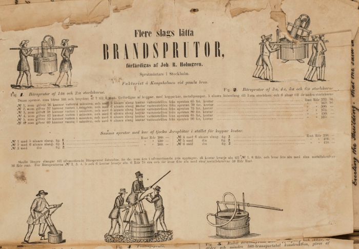 Incendies et pompiers à l&rsquo;époque&nbsp;Suédoise