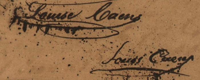 Louis Caens et sa fille Louise,&nbsp;Gustavia